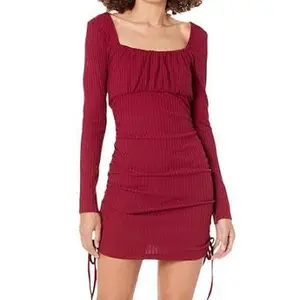 Xtraordinary Rib-Knit Drawstring Dress