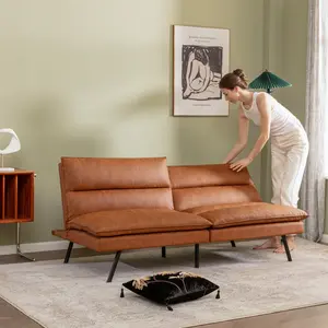 Brown Memory Foam Sofabed - Multifunctional Design, Medium Firmness, Spaces Saving - 71.3” x 33.5” x 30.3” sofa  bed Couch Living Room Comfy