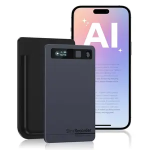 Ai Powered Smart Voice Recorder, Instant Transcription for Meetings, 152 Languages, 64GB Memory, 1-Year Cloud Storage, Ai Technology
