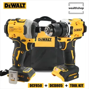 DEWALT Cordless Drill & Impact Driver Combo - DCF850/DCD805, Complete Kit with Storage Bag