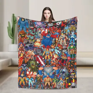 Classic Thundercats Cartoon Printed Ultra-Soft Flannel Weave Multi-Size Throw Blanket - Cozy, Warm for Bedroom Couch - Retro Fun Gift for 80s Nostalgia Fans - Home Decor Essential