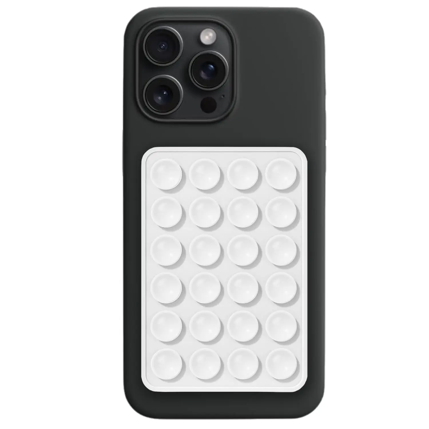 Silicone Suction Cup Phone Holder, Non-slip Phone Case Holder Compatible with iPhone & Android, Selfie & Video Hands-free Mirror Phone Holder