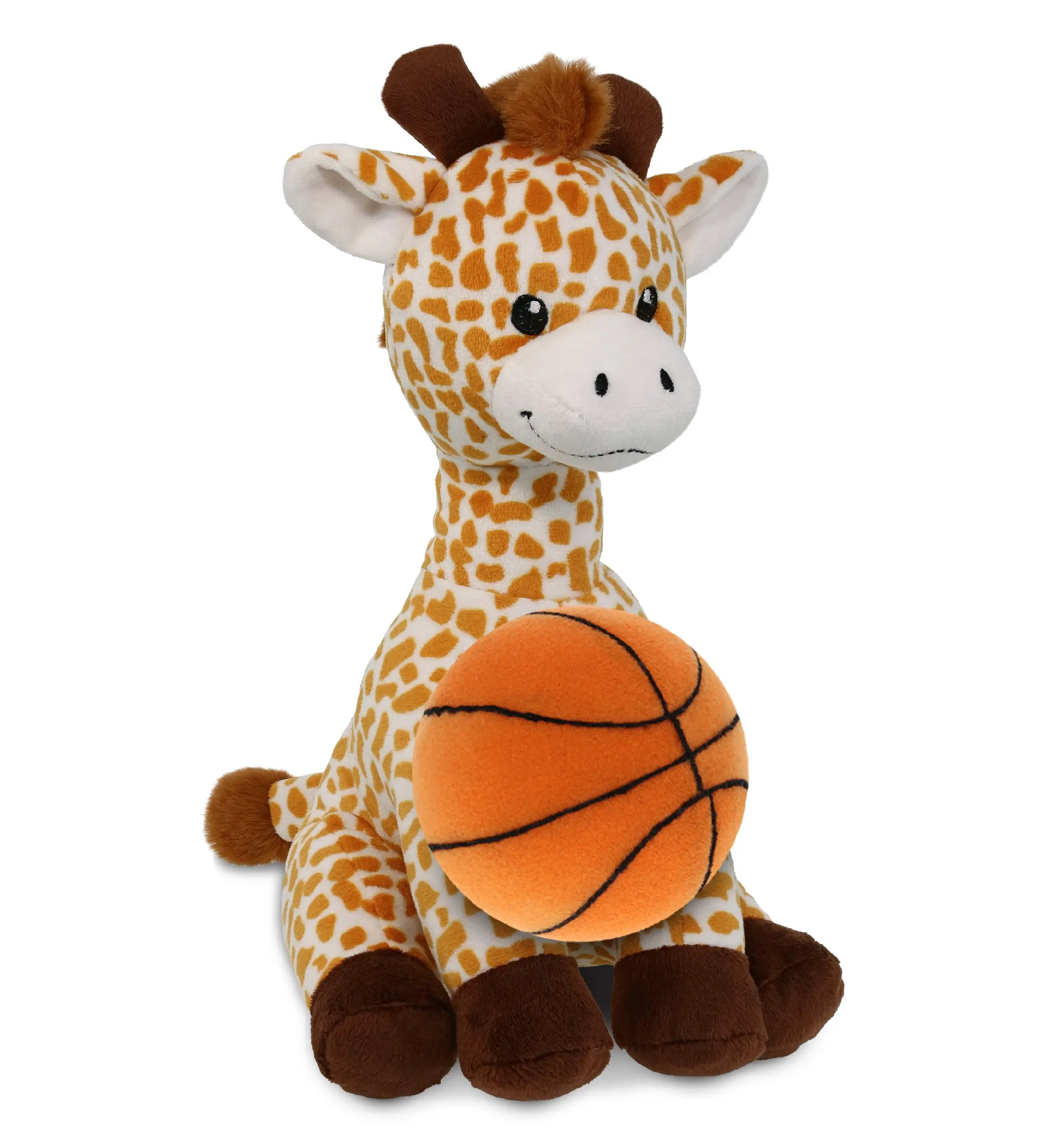 DOLLIBU 10" Fluffy Fill Soft Plush Giraffe Stuffed Toy - Animal Shaped, 7l x5w x5h Inches, Personalizable Name, Polyester, Toddler Gifts, Sports Theme Birthday Present, Valentine's Day Toy