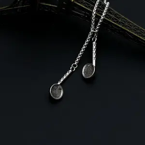 Hip Hop Headphone Shape Necklace Pendant Tide Personality Adjustable Long Neck Chain Pendant Male and Female Couples
