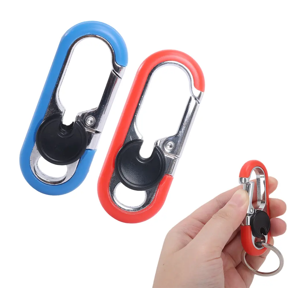 Men’s 2PCS Heavy-Duty Zinc Alloy Metal Key Organizer Set, Personalized Anti-Lost Keyring with Clips, Holder for Car Keys & Kitchen Utensil Organization