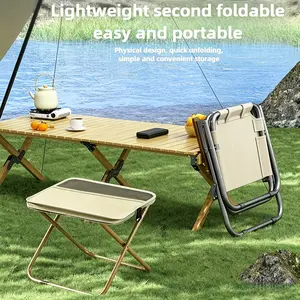 Convenient Collapsible Stool, Air Permeable Mesh Surface Design, Practical outdoor chair for valley touring, outdoor sketching and temporary rest