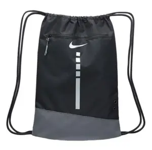 Nike Hoops Elite Drawstring Bag Black/Grey Nike Hoops Elite Drawstring Bag Black/Grey