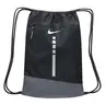 Nike Hoops Elite Drawstring Bag - Black/Grey, Multifunctional Sports Bag for Athletic, Fitness, Gym Workout and Travel Use, Athletic Bag