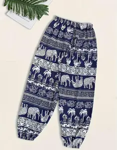 Ultra-Comfortable 100% Egyptian Handmade Harem Pants (Blue/White)