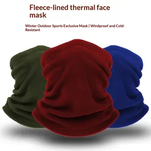 Winter Neck Warmer Outdoor Thickened Windproof Fleece Neck Warmer Multifunctional Sports Face Scarf for Bicycle Motorcycle Riding Mask winter neck warmer