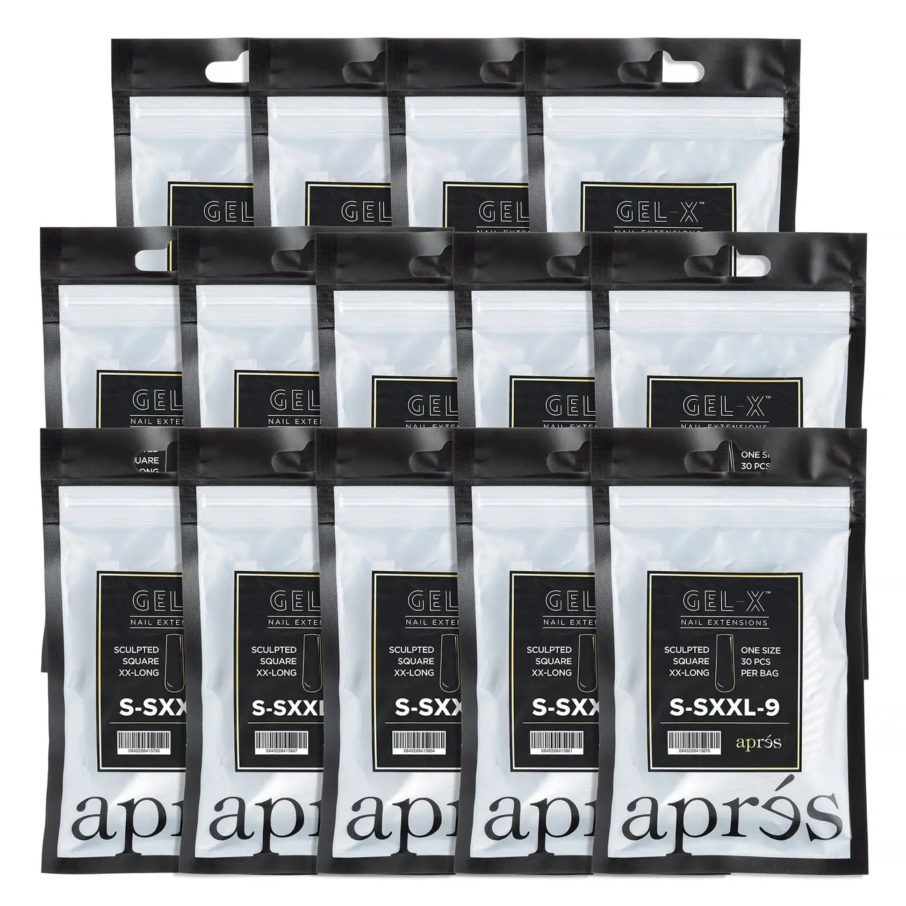 Set 14 Bag Gel-X® Natural Almond Long Refill Bag Collection