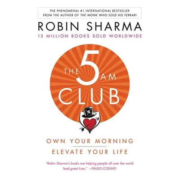 USED Book - The 5am Club: Own Your Morning, Elevate Your Life by Robin Sharma (Paperback, English) - #1 International Bestseller for Productivity, Achieve Exponential Results, Boost Efficiency, Improve Focus