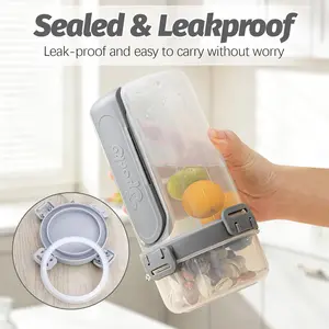 3-Pack Overnight Oat Jars with Lids, Portable Dual-Layer Yogurt Cups, Dry-Wet Separation, Sealed Oat Jars with Spoon and Fork, Convenient Breakfast Containers, Airtight Container Set