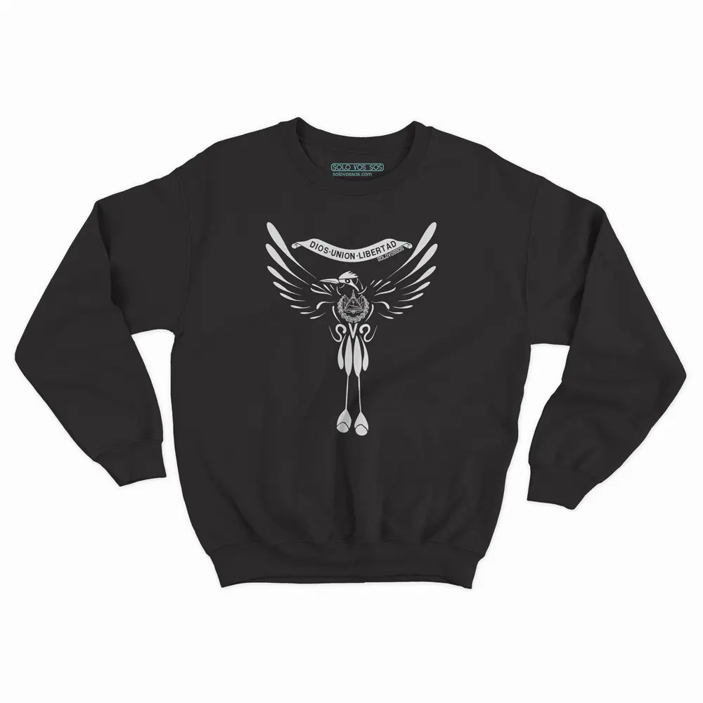 El ave y escudo torogoz El Salvador sweater