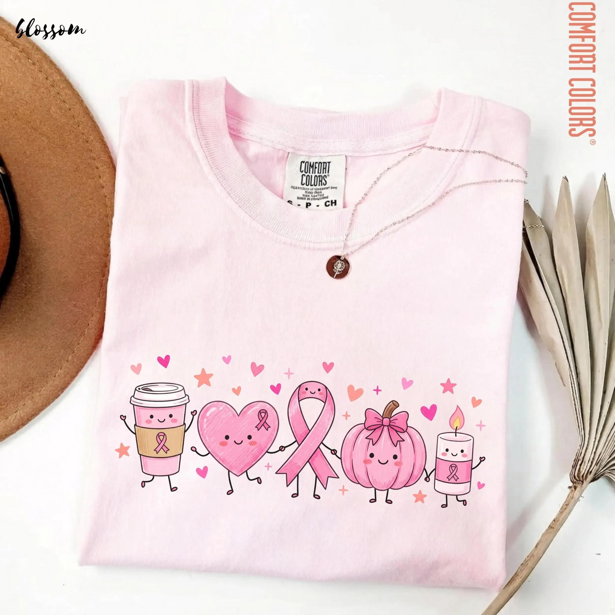 Comfort Colors In October We Wear Pink Shirt, Breast Cancer Awareness Tee, Cancer Pink Ribbon Gift Survivor Support Top , By The Mug Club