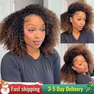[WEAR GO HALF WIG] ISEE HAIR Wear Go Half Wig Kinky Curly Layered Curly Pre-Styled Unisex Draw-strings Cap Flip Over Wig for Easy Styling & Secure #TikTokShopHolidayHaul  Fit#halfwigtok#TikTokShopBacktoSchool#iseehairbeauty#FallFreshness