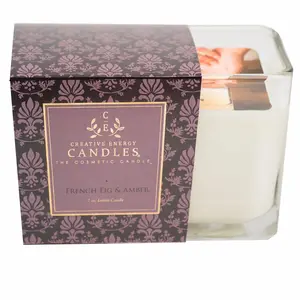 Creative Energy French Fig & Amber Lotion Candle – Five-Star Hotel Scent