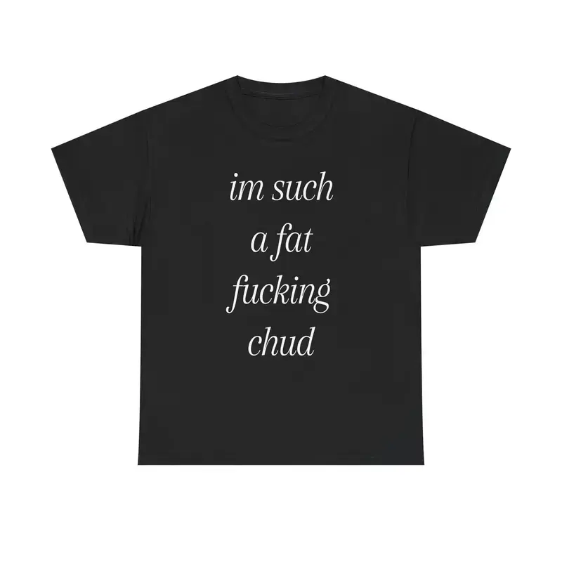 Men's Chud Meme Graphic T-Shirt, Funny Short-Sleeve Top, Fitted Casual Everyday Streetwear for Summer, Tshirt, Shortsleeve