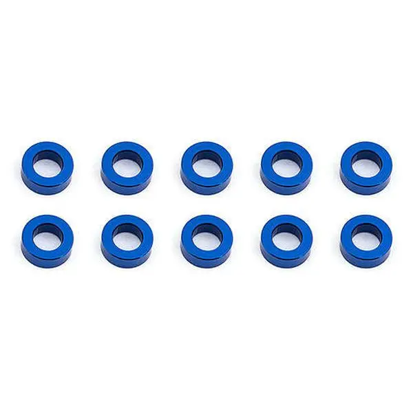 Team Associated 5.5x2.0mm Blue Aluminum Ballstud Washers (10 pcs) ASC31383