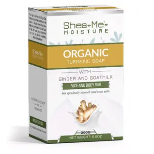 Organic cold processed Turmeric soap with Ginger and Chamomile extracts Skin Repair Skincare Facial Clear Gentle Bright Brightening
