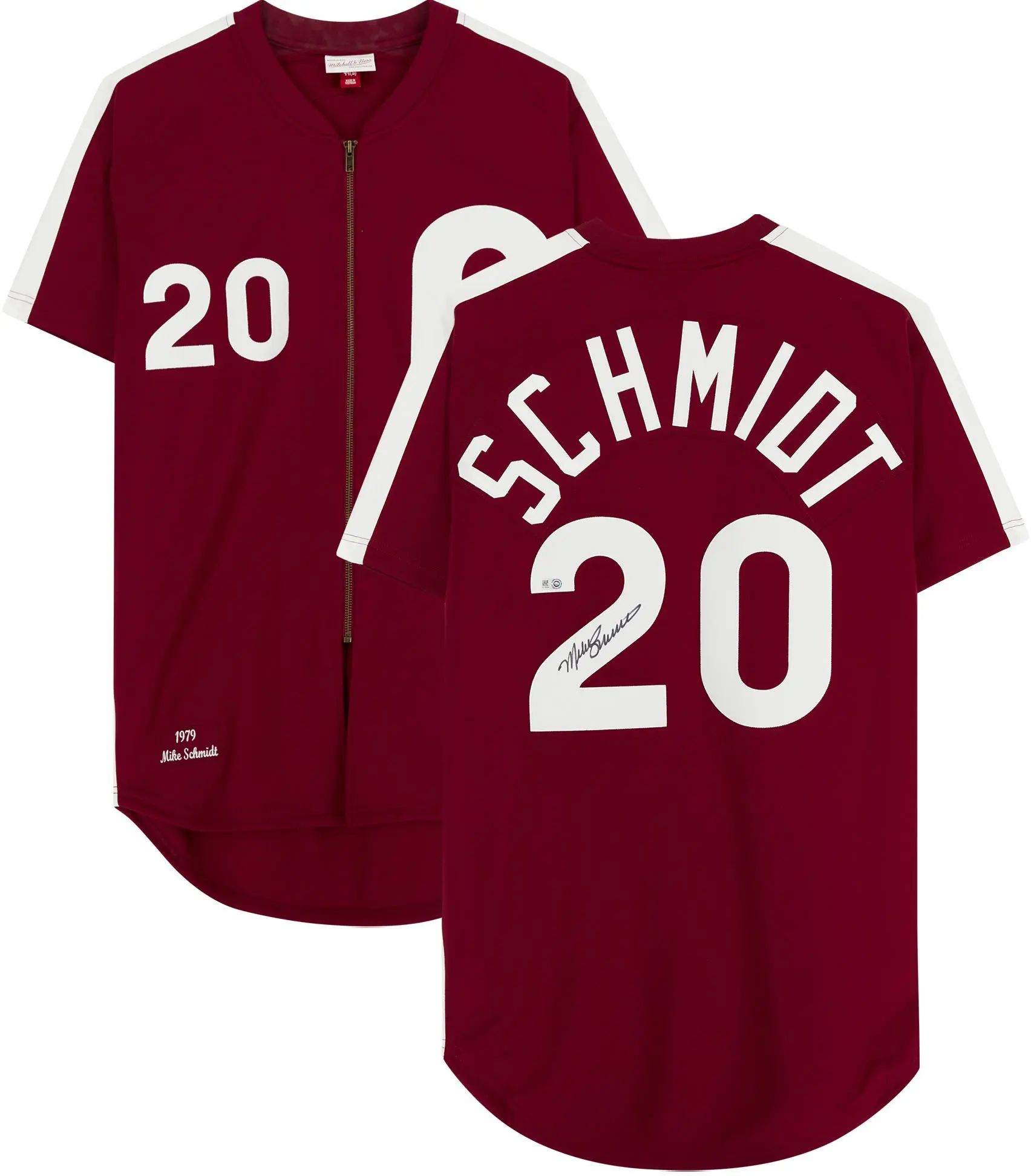 Mike Schmidt Philadelphia Phillies Autographed Maroon Mitchell & Ness Authentic Jersey - Fanatics Authentic Certified