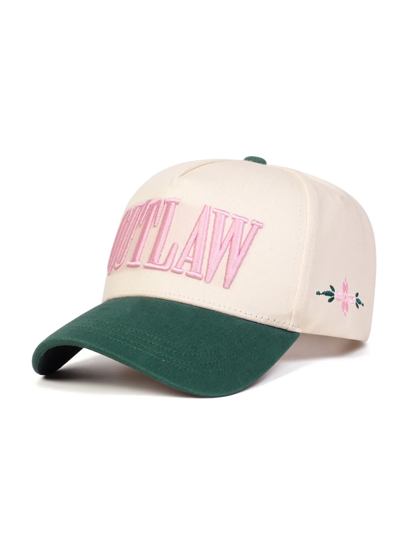 Outlaw Women's Adjustable Baseball Cap, Adjustable Classic Snapback Hat, Lightweight Woven Fabric, Casual Fashion Headwear with Background Cloth and Front Panel, Quality Caps, High Quality Hat