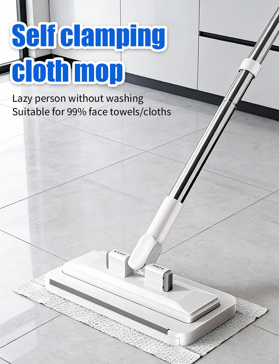 SOPAMI Disposable Dust Mop, Hands-Free Wet Dry Floor Cleaning Mop, Lazy Household Floor Cleaner With Replaceable Non-Woven Cleaning Pads For Home Hardwood Floors, Tile Floors