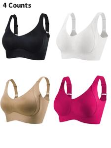 women's solid color bra, minkmalist comfortable push up bra,underwear for women,softness underwear forall seasons, bras for women, womenswear,wirefree bra, wireless compression bras,wireless padded bras, lady