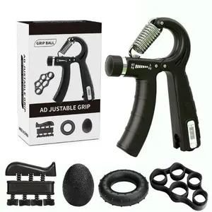 5-in-1 Forearm Grip Strengthener Set | Adjustable Gripper, Stress Ball & Grip Ring | Boyfriend Gift & Essential for Athletes