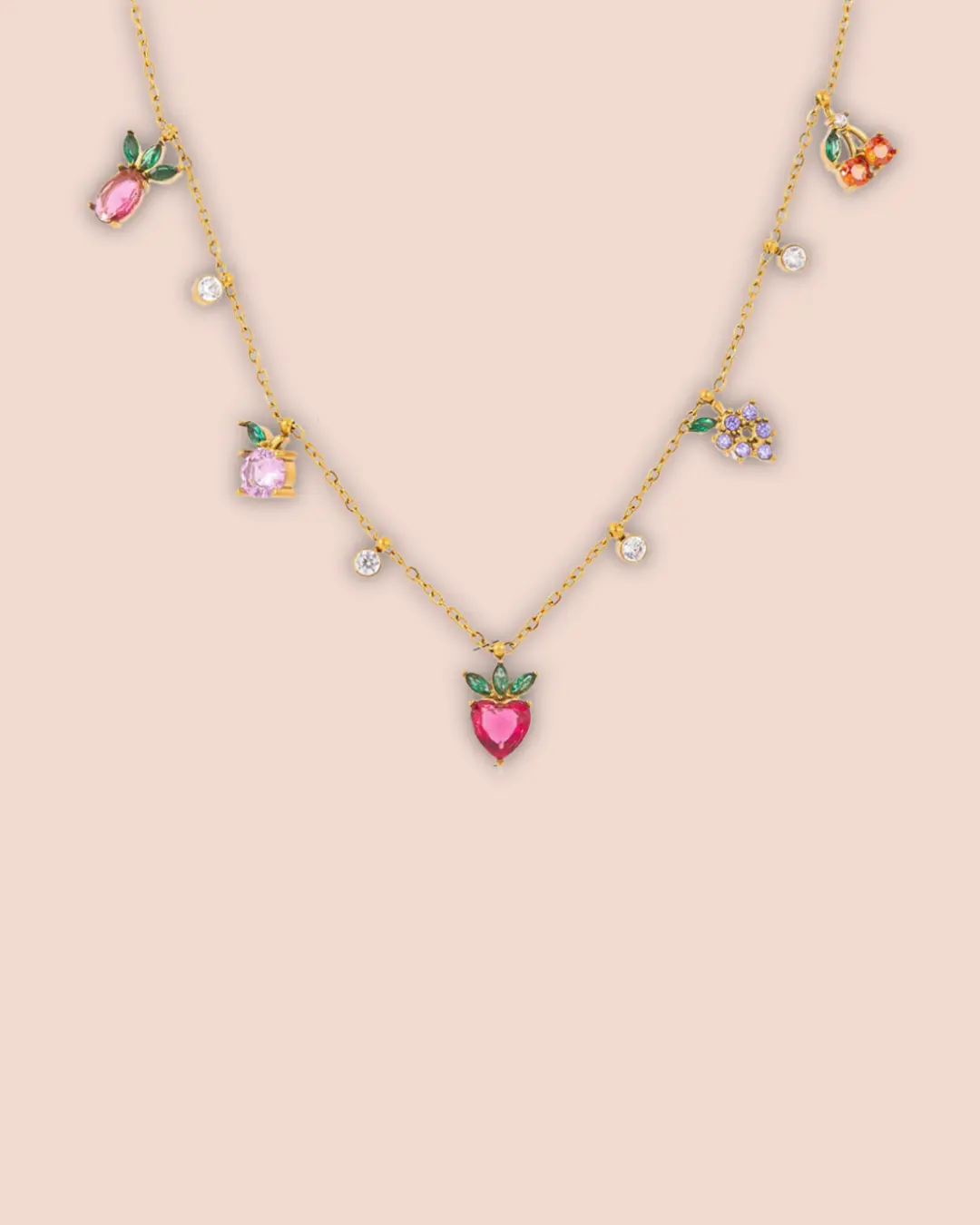 Strawberry Charm Necklace