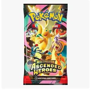 Pokemon TCG Ascended Heroes Booster Pack Mega Evolution 10 Cards Factory Sealed Brand New for Collectors