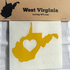 West Virginia <3 Vinyl Decal