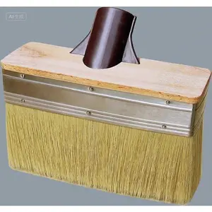 "Large Paint Applicator Brush - Thick Soft Head with Extension Threads for Wood Stain and Sealers - 7 Inch Wide Deck Brush for Floors Fences Walls - Reusable Durable Design - Easy to Clean and Maintain"