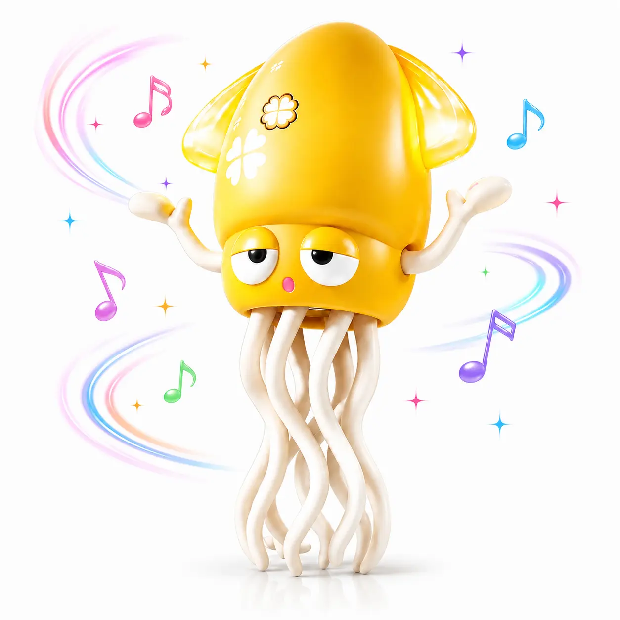 Dancing Octopus Toy for Toddlers, Musical Light Up Walking Octopus Toy with Swing Arms, Obstacle Avoidance & USB Charging, Cute Ocean Animal Toy Gift
