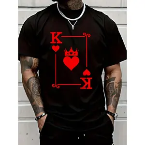 100 Heart King Love Card Apparel - Playing Cards - Heart King T-shirt