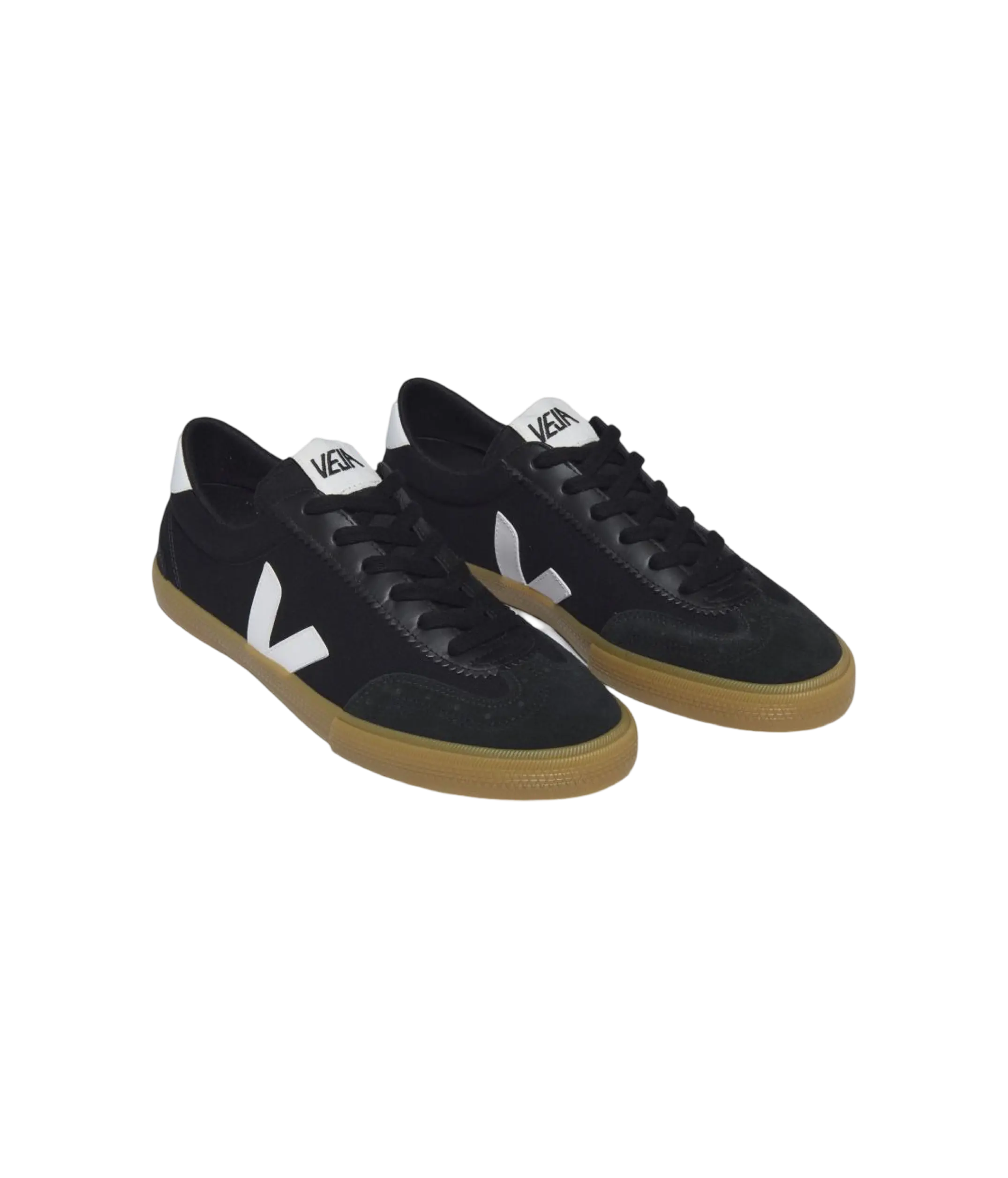 VEJA VOLLEY CANVAS BLACK WHITE NATURAL