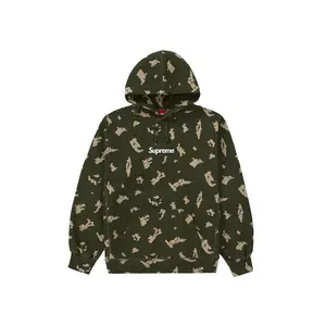 Supreme Men's Box Logo Hooded Sweatshirt (FW21) Olive Russian Camo, from StockX