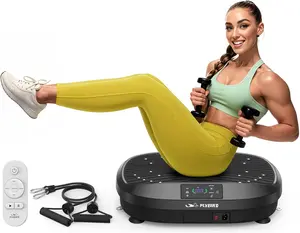 Vibration Plate Exercise Machine, 120 Adjustable Speed High Intensity Vibration for Muscle Toning Weight Loss Lymphatic Drainage, Full Body Workout Vibration Plate Ideal for Fitness & Recovery