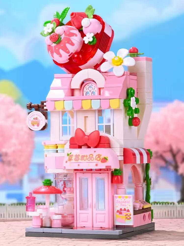 MINISO Lego Sets Building Blocks Toys,Strawberry Dessert Shop, Retro Pizza Shop, Starry Sky Art Museum , Little Panda Boutique Educational Bricks Toy,Fun Construction Set,Adorable Mini Designs for Creative Play,Holiday Gifts for Kids Adults 7"(1pc) MINISO Lego Sets Building Blocks Toys,Strawberry Dessert Shop, Retro Pizza Shop, Starry Sky Art Museum , Little Panda Boutique Educational Bricks Toy,Fun Construction Set,Adorable Mini Designs for Creative Play,Holiday Gifts for Kids Adults 7"(1pc)