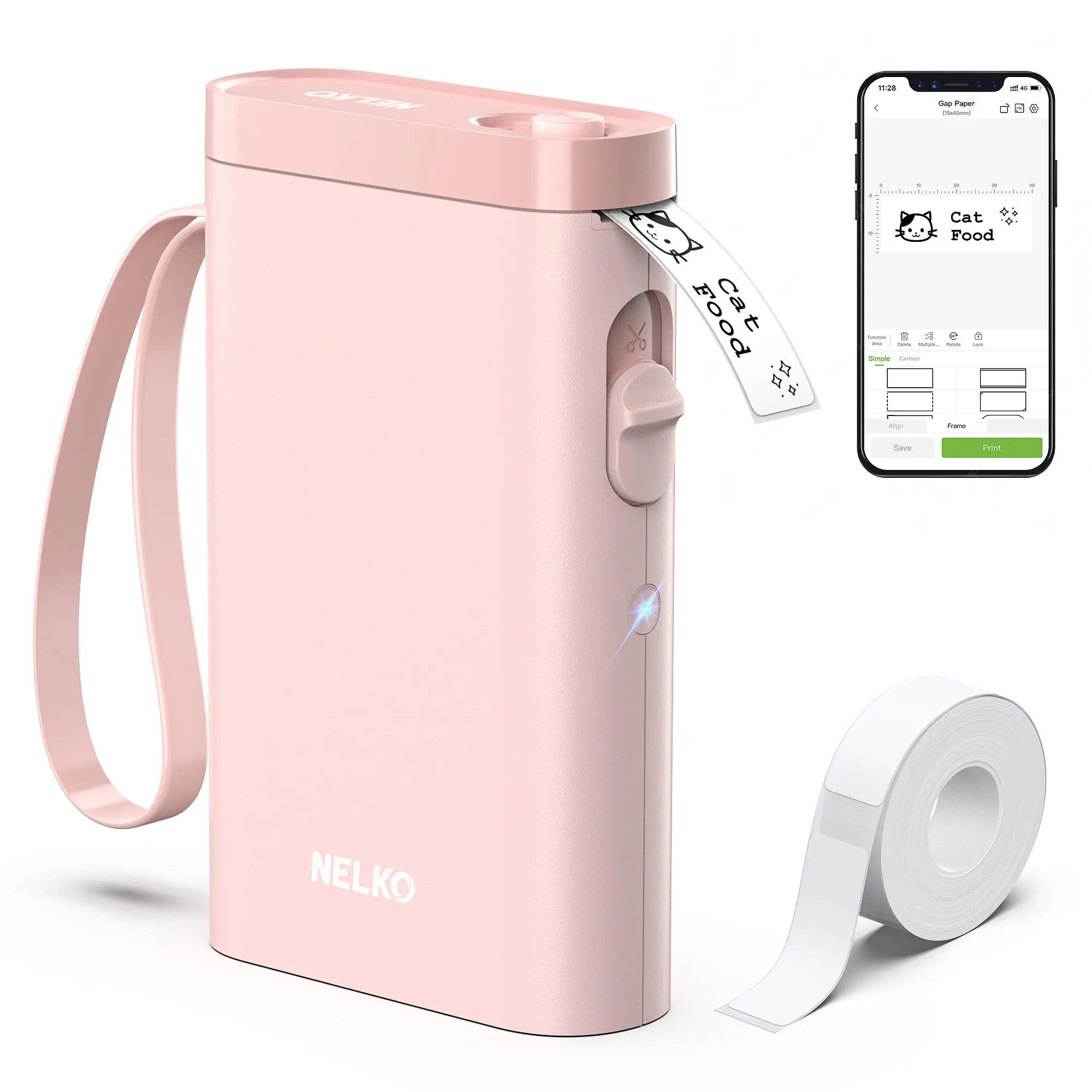 The NELKO P21 label printer Machine with Tape, abel Maker can organize ...