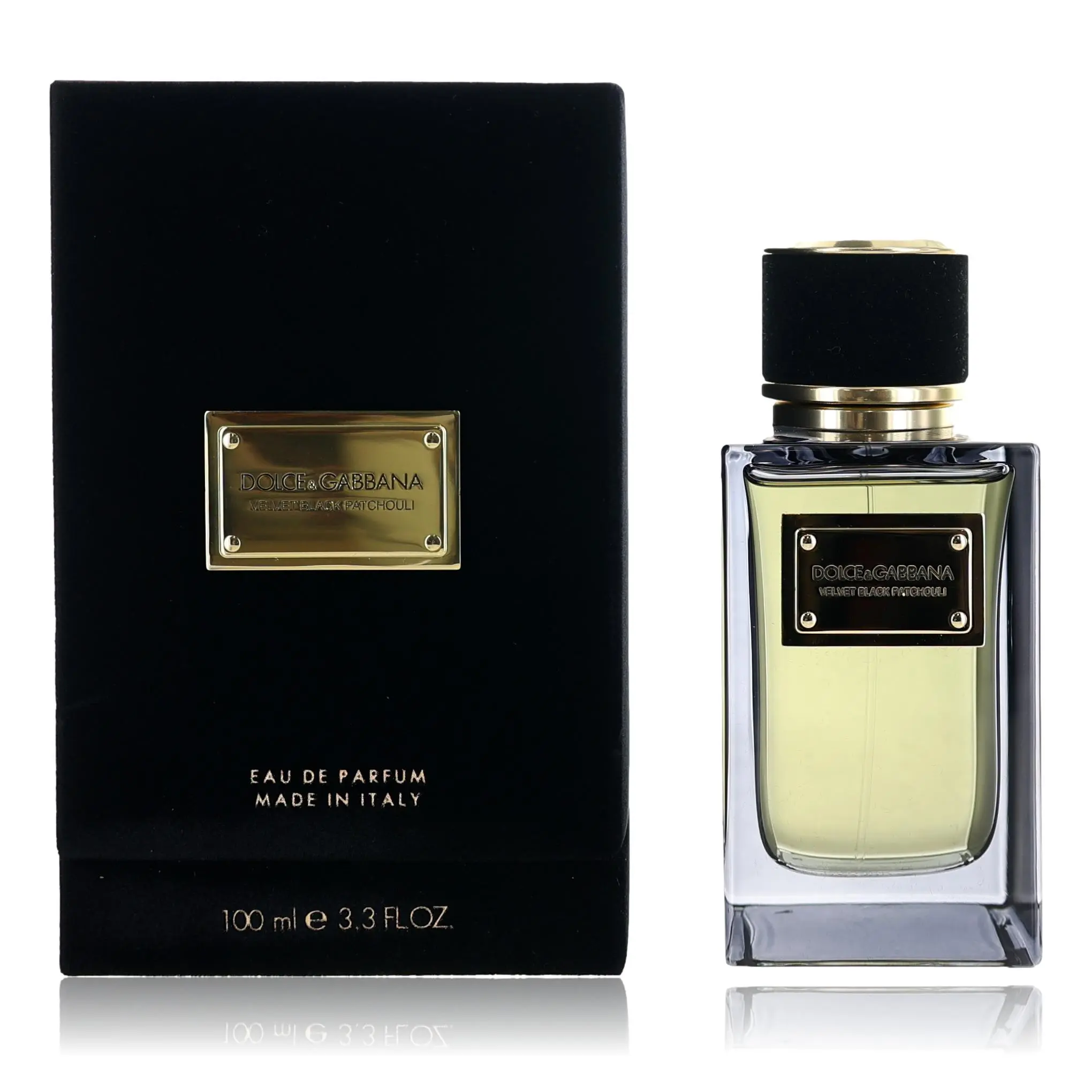 Dolce & Gabbana Velvet Black Patchouli Unisex EDP Spray - 3.3 fl oz Bottle, Contains Aerosol, Features Tonka Beans and Citrus Notes, Vanilla, Tonka Bean
