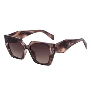 Oversized Cat Eye Sunglasses for Women, Retro Tortoise Shell Multi Color Fashion Shades, UV400 Protection Stylish Eyewear, Thick Frame Square Designer Sunglasses for Daily Wear, Travel, Beach & Vacation Outfits outdoorfun