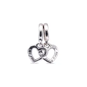 Pandora Linked Sister Hearts Split Dangle Charm 799538C01