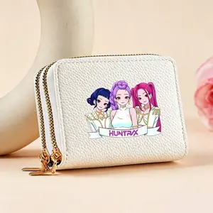 Kpop Girl multi-card slot coin purse is made of high-quality PU material, stylish and versatile, suitable for various occasions such as school, campus activities, work, and travel.
