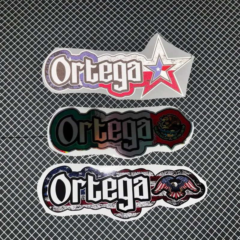 Custom Flag Last Name Stickers - 3 Options on Gloss Reflective & Holographic Materials with Country or State Flag and Icon Design