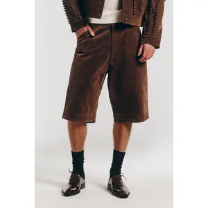 Farmer Short in Brown Enzyme Denim