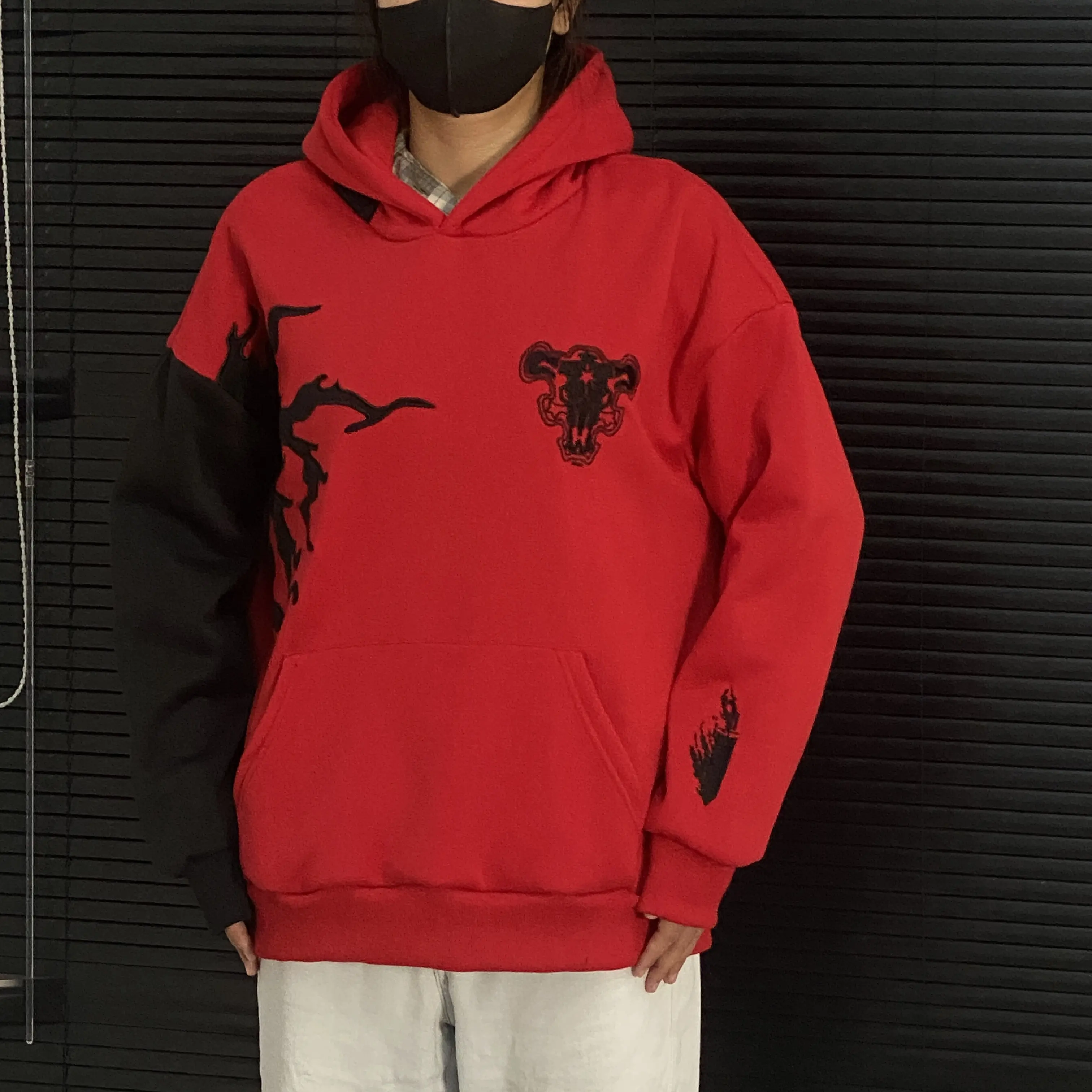 Black Clover Asta's demon hoodie Unisex Printed Fashion Wear Hoodie Anime Fan Sweater  Long Sleeve Fashion Wear Menswear Stylish#springtok