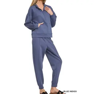 Blue Indigo Scuba Jogger Set