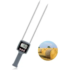Portable Hay Moisture Tester, Hay Moisture Meter for Straw Forage Grass, Suitable for Various Grains Including Wheat Corn Coffee, Ideal for Farmers, Food Processors and Traders