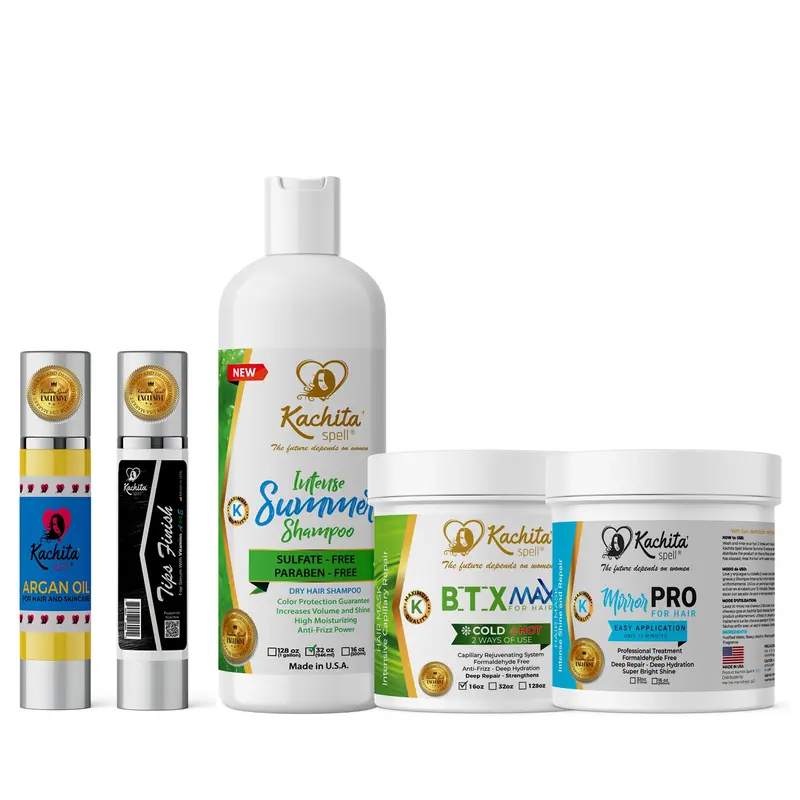 Kachita Spell Full 5 Bundle Hair Repair and Hydration for Regular Use - The Final Solution for Nourished, Repaired, and Hydrated Hair